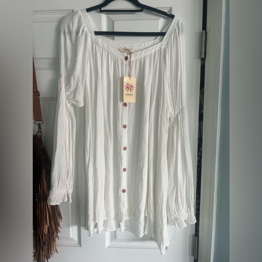 NWT white boho dress